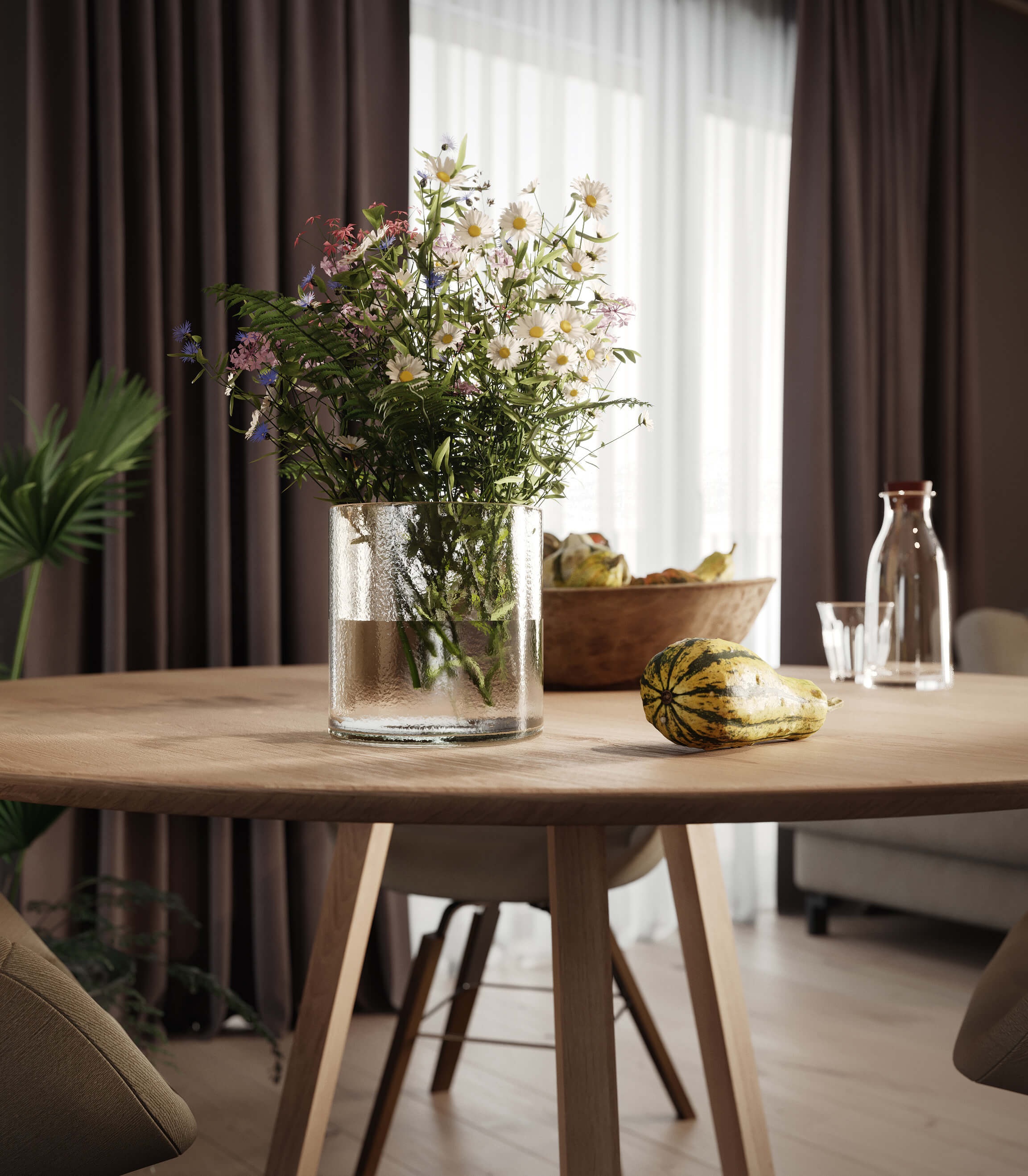 Drowart Company presents -Scandinawian Apartment – 3d rendering
